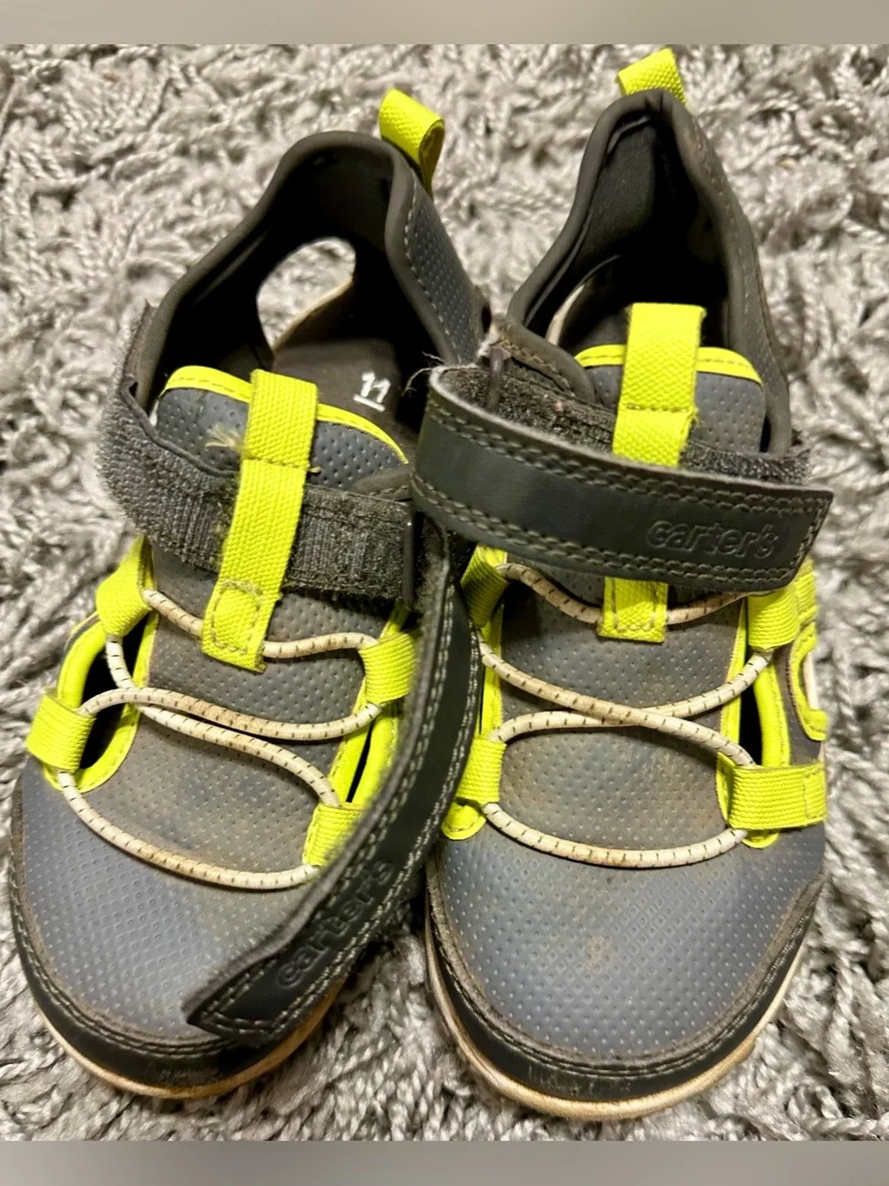 OshKosh B'gosh Navy Blue Dinosaur Kids Water Shoes